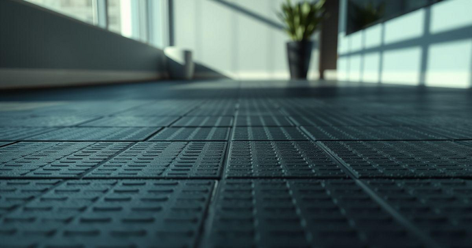 Piso pastilhado de borracha é a escolha ideal para ambientes modernos e seguros Piso pastilhado de borracha é a escolha ideal para ambientes modernos e seguros