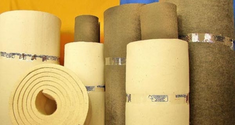 Feltro Industrial Branco Jabaquara - Feltro de Lã Industrial