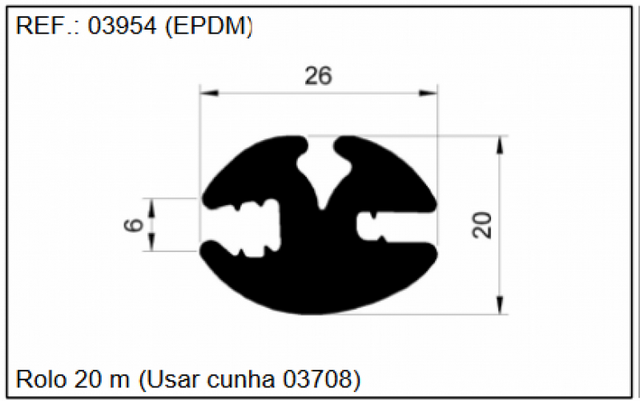 Perfil de Borracha Tipo H Preço Alto do Pari - Perfil de Borracha para Barcos