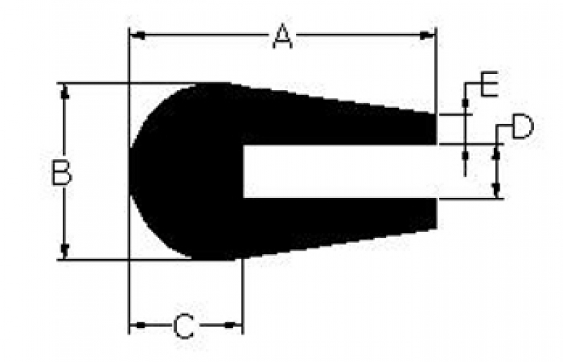 Perfil de Borracha Tipo U Preço Parque Peruche - Perfil de Borracha de Vedação