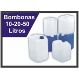 bombonas plásticas transparentes preço Santana