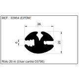 perfil de borracha para vidro preço Carandiru